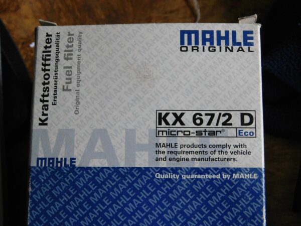 Filtro de combustible MAHLE OriginalKX67/2 D-2