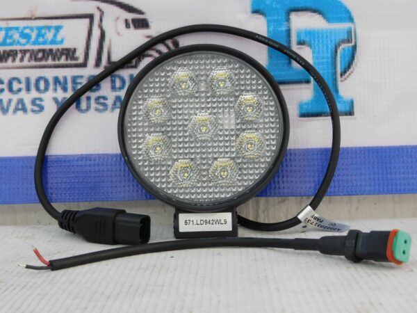 Faro redondo 9 LED Automann571.LD942 WL9-1