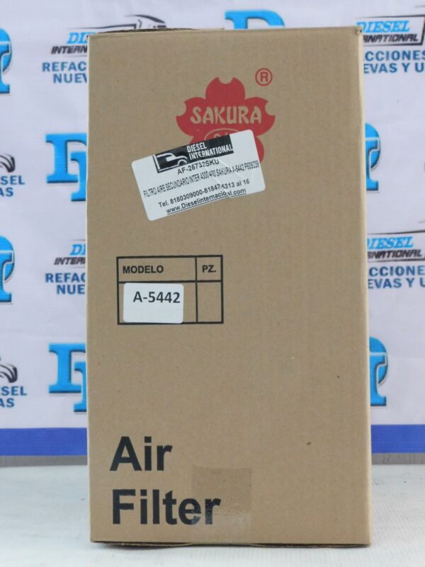 Filtro de aire secundario International 4300 4400 SakuraA-5442-3