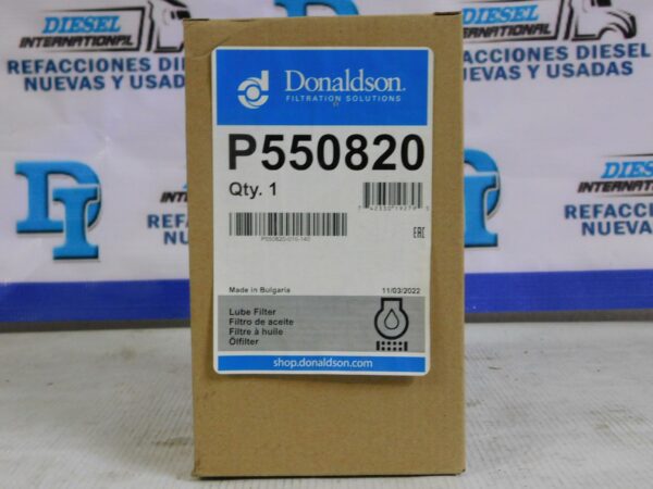 Filtro de aceite DonaldsonP550820-2