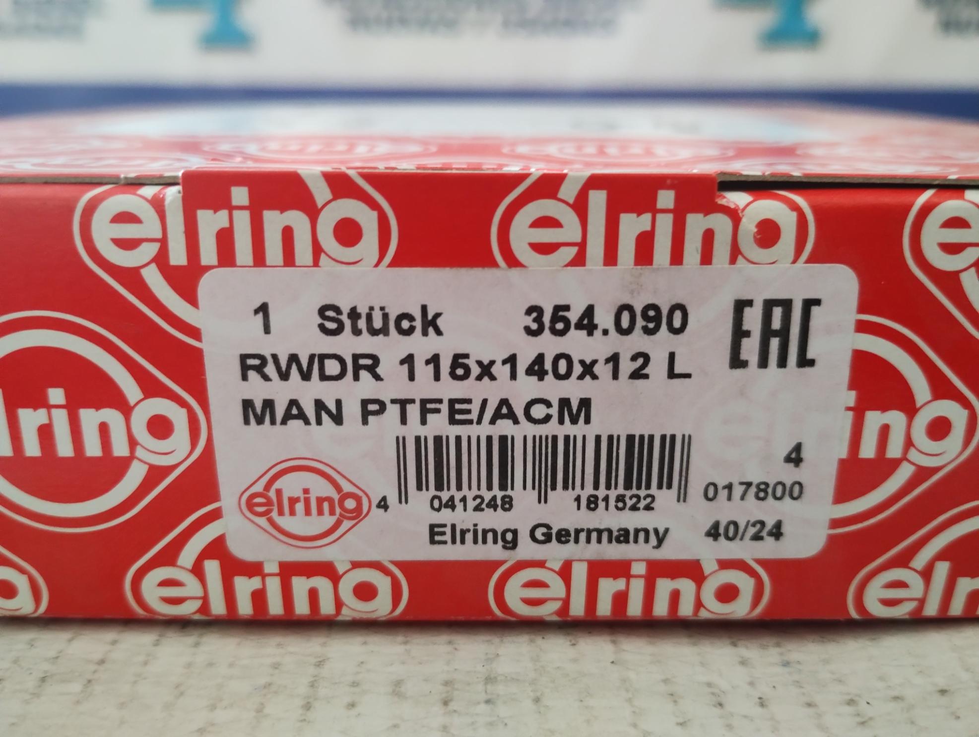 Retén cigüeñal trasero 904 906 ElRing 354-090