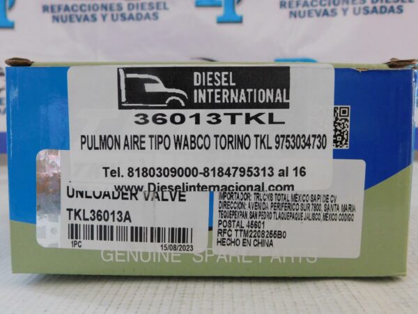 Pulmón aire tipo Wabco Torino TKLTKL36013A-5