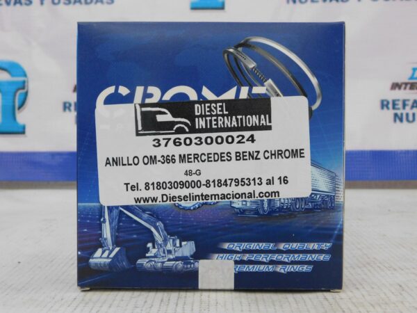 Anillo OM-366 Mercedes Benz Chrome3760300024-1