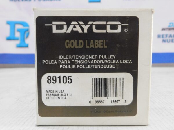 Polea para tensionador / polea loca DAYCO89105-3