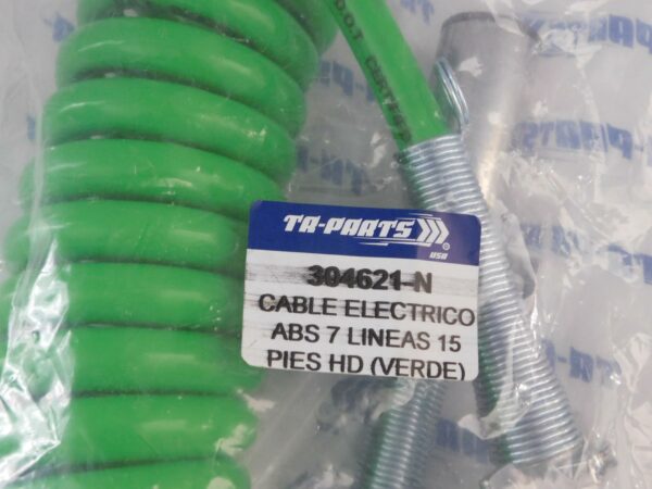 Cable eléctrico ABS 7 líneas 15 pies HD Verde TR Parts394621-N-2