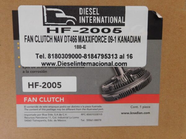 Fan Clutch Navistar DT466 Maxxforce 09-1 Knadian HF-2005