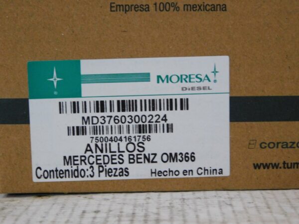 Anillos Mercedes Benz OM366 Moresa MD3760300224