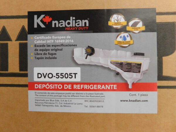 Depósito de refrigerante Knadian DVO-5505T