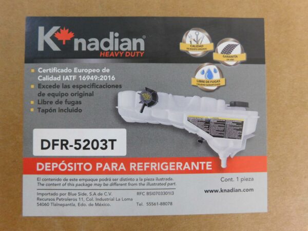 Depósito para refrigerante Knadian DFR-5203T
