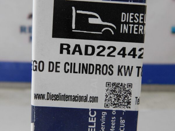 Juego de cilindros KW T800 espiga larga Cub RAD224420900
