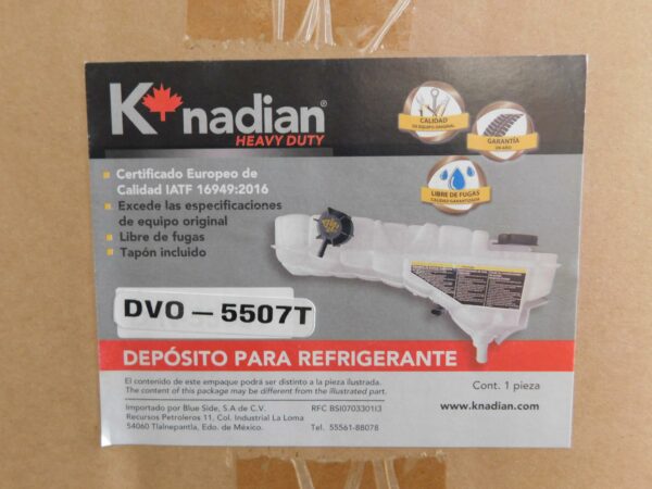 Depósito para refrigerante Knadian DVO-5507T