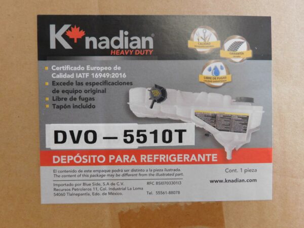Depósito para refrigerante Knadian DVO-5510T