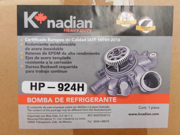 Bomba de refrigerante Knadian HP-924H