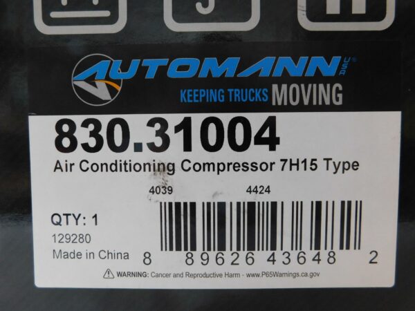 Compresor de aire acondicionado tipo 7H15 Automann 830.31004