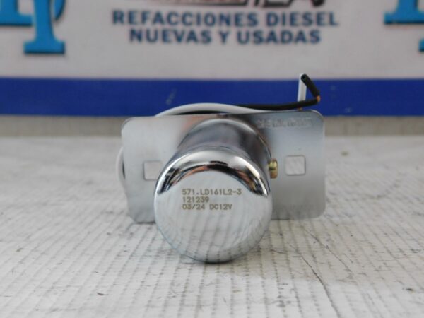 Luz de placa con cuerpo cromado y 2 diodos LED Automann 571.LD161L2-3