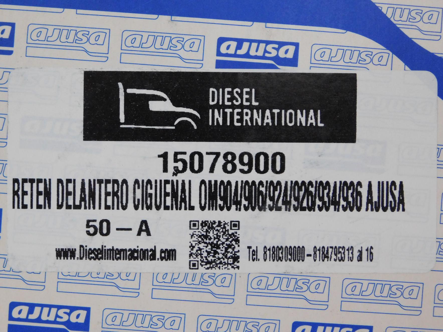 Retén delantero cigueñal OM904906 Silicon Gasket 445.591 (137351GAS)