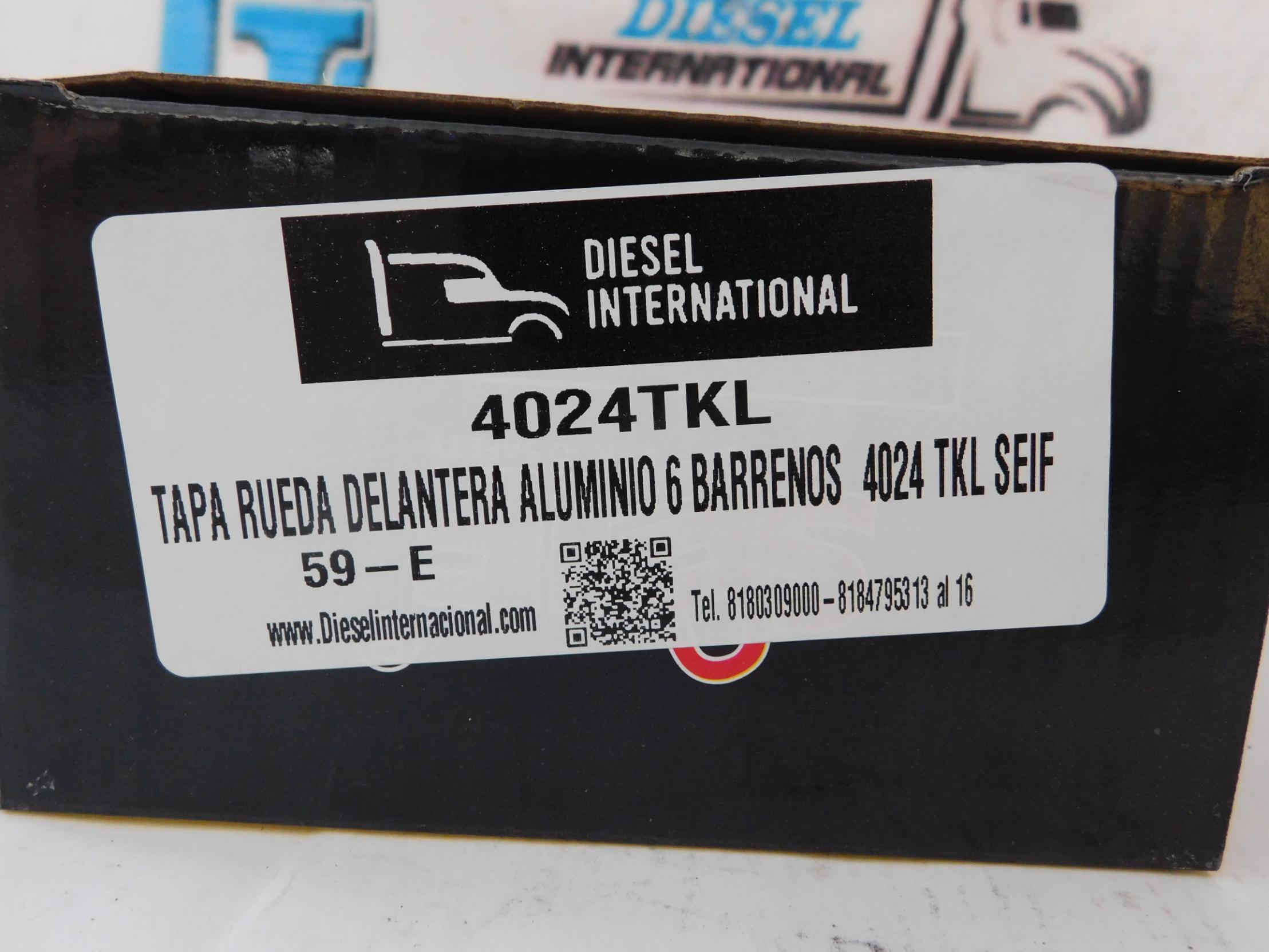 Tapa rueda delantera aluminio 6 barrenos 4024 SEIF 340-4024